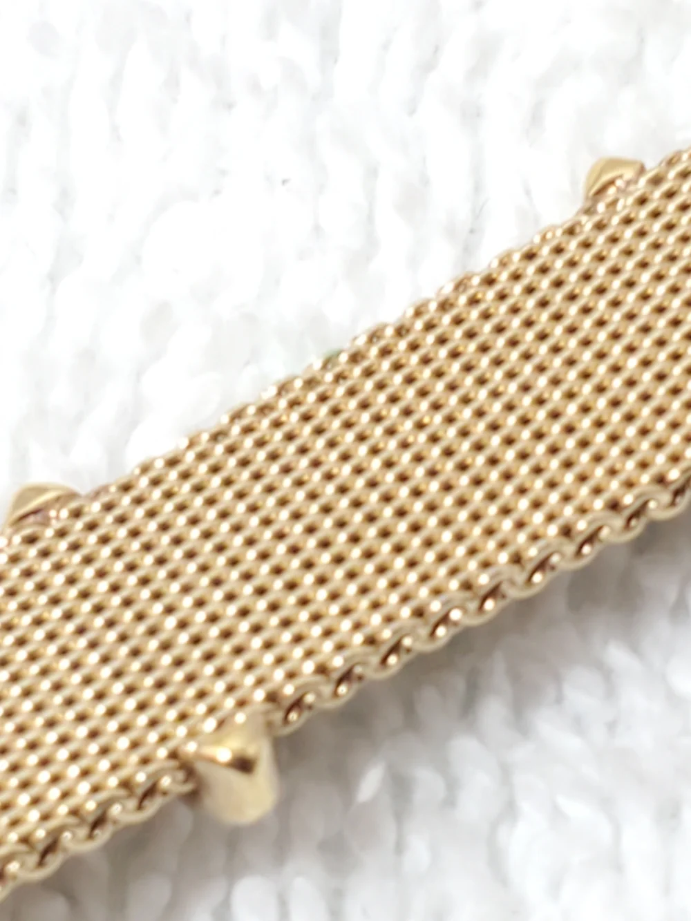 Vintage Anne Klein Gold Tone Tank Watch Swiss Parts Ronda 1 Jewel Movement Women